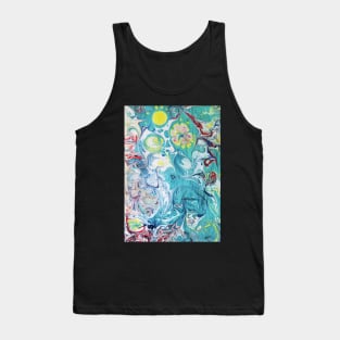 Water ebru Tank Top